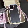 巴蒂尼 ins日韓簡約撞色邊框適用iPhone15手機殼蘋果14promax全包防摔13/12透明11小眾高級感 米白邊 iPhone 15 曬單實拍圖