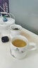 PAKCHOICE茶杯茶水分離陶瓷杯帶蓋辦公室杯羊脂玉水杯送長(cháng)輩父親禮物泡茶杯 曬單實(shí)拍圖