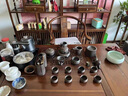 景德鎮(zhèn)紫砂壺功夫茶具套裝家用中式陶瓷泡茶壺茶杯子浮雕龍紋整套 紫砂【龍騰盛世-22頭+六君子】高端禮盒 曬單實(shí)拍圖