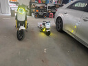 圣貝兒小牛兒童電動車NQiU2迷你電動童車摩托車2-6歲可坐人小孩玩具車 天使白-頂配MP3【含拖斗】 曬單實拍圖