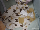 安之伴【巨柔軟】睡衣女春秋膚感棉長袖套裝女士家居服外穿 乳黃色 S 曬單實拍圖