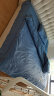 曼克顿夏季冰丝超软床上四件套水洗棉纯色刺绣床单被套家用三件床品套件 卡芙-宾利蓝 四件套1.8m床适用-被套200*230cm 实拍图