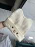 月子帽秋冬產(chǎn)后孕婦出院坐月子防風(fēng)帽顯臉小可愛(ài)時(shí)尚包頭帽毛線(xiàn)帽 米白色月子頭巾【一個(gè)裝】 款式新升級-舒適透氣 曬單實(shí)拍圖