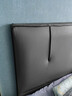 法卡威床頭軟包靠背實(shí)木2024新款背板單獨輕奢簡(jiǎn)約現代落地單買(mǎi)定制 深灰 優(yōu)質(zhì)皮1.8米長(cháng)度 曬單實(shí)拍圖