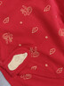 babylove嬰兒連體衣純棉春秋紅百天滿(mǎn)月寶寶衣服新生兒和尚服哈衣新年衣服 福順平安中國紅 66cm 曬單實(shí)拍圖