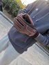 LSIAKT真皮手套男秋冬加絨加厚保暖戶(hù)外滑雪摩托車(chē)防風(fēng)觸屏手套騎行 井子-棕色 曬單實(shí)拍圖