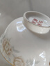浩雅景德鎮陶瓷餐具陶瓷碗飯碗高顏值家用花仙子4.5英寸高腳碗10個(gè)裝 曬單實(shí)拍圖