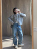 熒蒂小香風毛衣外套女春秋2025新款法式氣質(zhì)針織衫開衫女牛仔褲套裝女 毛衣+褲子【套裝】 M建議95-110斤 曬單實拍圖