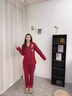 上海故事紅色結(jié)婚純棉睡衣情侶套裝一男一女春秋100%棉夏季家居服送新人 【純棉】歡喜紅-長袖長褲 L 女(建議穿著體重100-120斤) 曬單實(shí)拍圖