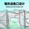 神鯊8邊8孔折疊捕蝦捕魚(yú)籠泥鰍黃鱔龍蝦網(wǎng)蝦籠魚(yú)網(wǎng)漁網(wǎng)鱔魚(yú)抓撲籠漁具 曬單實(shí)拍圖