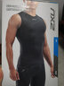 2XU Core系列壓縮背心 夏塑身訓(xùn)練跑步健身衣速干緊身衣男高彈運動衣 黑/銀反光Logo S 曬單實拍圖