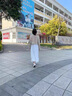 勉岳夏季女士沙灘裙女海邊度假長(zhǎng)裙少女生連衣裙沙灘裙露背高腰 白色 s 曬單實(shí)拍圖