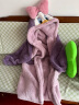 果壳（Gukoo）睡衣女冬加厚迪士尼珊瑚绒睡袍女加厚睡袍可外穿情侣睡衣D 紫色黛西睡袍 S 实拍图