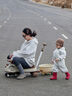 ANGI BABY兒童扭扭車(chē)1-3-6歲防側翻扭扭車(chē)可坐大人溜溜車(chē)搖搖車(chē)寶寶扭扭車(chē) 卡其色【藍牙+音樂(lè )+拖斗+推桿】 六一兒童節禮物扭扭車(chē)兒童車(chē) 曬單實(shí)拍圖