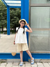 優(yōu)優(yōu)1點(diǎn)（Yoyo one）女童夏裝套裝2025新款兒童短袖短褲兩件套韓范洋氣中大童夏季童裝 9992白色18509卡其色【套裝】 150 曬單實(shí)拍圖