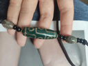 妍韻珠寶黃九眼老天珠項(xiàng)鏈 護(hù)身吊墜玉髓瑪瑙掛墜水晶瑪瑙男女士款飾品 綠九眼天珠橫款 曬單實(shí)拍圖