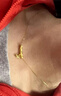 周百福竹節(jié)黃金吊墜足金999轉運珠項鏈送女友送媽媽生日七夕情人節(jié)禮物 竹節(jié)+黃金項鏈 共約1.9g 曬單實拍圖