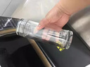 水宜生雙層隔熱玻璃杯男士商務辦公水杯車載便攜透明水晶茶杯 【雙層防燙純鈦水晶杯】大號380m 曬單實拍圖