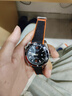 AOEDEJ男士手表十大品牌名表海馬600海洋宇宙瑞士機械風(fēng)商務(wù)防水石英表 銀殼黑面膠帶【鏤空背透】 曬單實(shí)拍圖