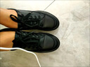回力瑞【廠(chǎng)牌】黑色內增高女鞋8cm顯瘦顯高真皮厚底鞋子旅游運動(dòng) 黑色【加絨】 39 曬單實(shí)拍圖