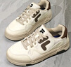 斐樂(lè )（FILA） FUSION斐樂(lè )潮牌BANK DX男鞋場(chǎng)下滑板鞋新款時(shí)尚厚底鞋 豆腐白/黑-TB 39 曬單實(shí)拍圖