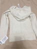 lululemon丨Scuba 女士拉鏈連帽衫 LW3KAMS 雜色超淺灰 XS /4 曬單實拍圖