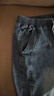 牛仔短褲男夏季薄款七分褲男彈力直筒寬松休閑中褲男馬褲7分褲子  復古藍【單條裝】 2XL 建議140-155斤 曬單實(shí)拍圖
