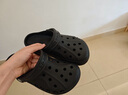 CROCS卡駱馳洞洞鞋貝雅男鞋女鞋輕便耐磨一腳蹬拖鞋休閑鞋|10126 黑色-001 41 /42(260mm) 曬單實(shí)拍圖