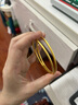 周大生黃金手鐲足金古法素圈鐲子女簡(jiǎn)約百搭經(jīng)典送媽媽女朋友情人節禮物 58圈口：約10.65g 曬單實(shí)拍圖