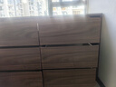 TKRK德國品牌實(shí)木斗柜收納柜臥室客廳簡(jiǎn)約邊柜儲物柜胡桃色柜子五斗柜 胡桃色六斗柜長(cháng)100CM-落地款 曬單實(shí)拍圖