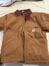 Carhartt卡哈特秋冬季新款保暖經(jīng)典休閑工裝夾克男士外套 103828棕色 S 曬單實(shí)拍圖