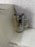 玻璃泡茶杯帶把手水杯高檔手柄茶杯辦公室茶杯男士水晶級(jí)雙層水杯 尚賢辦公杯360ml 曬單實(shí)拍圖