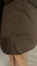 三彩2025冬季新款短款羽絨服連帽白鴨絨面包服寬松純色簡(jiǎn)約女 榛果棕 M 160/84A 曬單實(shí)拍圖