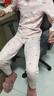 紅豆兒童純棉內(nèi)衣套裝男女童秋衣秋褲睡衣棉毛衫套裝M1020肉粉160 曬單實拍圖