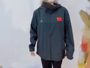 匹克梭織風衣愛國服男女2024新款棉感可拆卸連帽保暖外套舒適百搭夾克 【男款】黑色-TF238617 2XL 曬單實拍圖