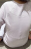 愛(ài)慕兒童保暖內衣女童吸濕發(fā)熱小暖氣雙層護肚護頸秋衣紫上衣170 曬單實(shí)拍圖
