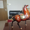 《一馬當(dāng)先》全銅擺件客廳裝飾辦公室馬到成功大漆銅馬公司禮物 中號《紅馬》長31寬9高30cm 曬單實拍圖