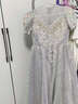 思妙星女童晚禮服大童輕奢小眾女孩絕美花童公主裙兒童主持人鋼琴演出服 銀灰色長(cháng)款 160 曬單實(shí)拍圖