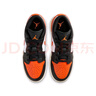 Jordan女子休閑鞋 喬丹AJ1小扣碎 JORDAN 1 運(yùn)動(dòng)鞋553560-081黑白橙39 曬單實(shí)拍圖
