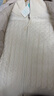茵曼（INMAN）2025秋冬女裝新款休閑翻領(lǐng)絞花毛衣設(shè)計(jì)感拉鏈針織開衫外套 米杏色 M 曬單實(shí)拍圖