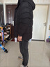 雪中飛高充絨連帽羽絨服男士冬季戶外出勤休閑三層保暖防寒科技羽絨外套 黑色 L (175) 曬單實拍圖