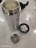 伯莎丹頓銀杯子999純銀雪花銀茶杯純銀內膽保溫杯食用熟銀杯智能顯溫水杯 現代灰 200ml 曬單實(shí)拍圖