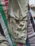 茵曼（INMAN）自然涼皺感闊腿褲2025夏季女裝新款高腰慵懶涼涼褲 卡其色 L 曬單實(shí)拍圖