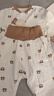 INSAHO嬰兒衣服春秋嬰幼兒分體套裝寶寶內(nèi)衣偏開(kāi)高腰護(hù)肚新生兒秋衣打底 棕色小熊高腰開(kāi)檔套裝-djyf097 80 （9-12月） 曬單實(shí)拍圖