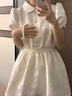 哥瑞美法式小香風(fēng)可愛仙女束腰裙子女2025夏季新款茶歇甜美少女感連衣裙 圖片色 L 【體重100-120】 曬單實(shí)拍圖
