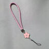 古芬 手機殼掛繩手腕紅花掛鏈短款尼龍編織繩U盤(pán)鑰匙防丟防摔復古山茶花包包相機單反掛飾掛件個(gè)性創(chuàng  )意 中國紅-紅花手鏈1條 曬單實(shí)拍圖