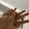 中國黃金魯伯特之淚足銀情侶戒指男女對戒女生生日禮物女友老婆結婚紀念日 足銀魯伯特之淚情侶戒指+京速達 曬單實(shí)拍圖