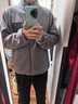 森馬（Semir）外套男抗靜電搖粒絨內膽秋季寬松上衣情侶款撞色拼接102524109201 曬單實(shí)拍圖
