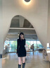 冶芷入春穿搭2025新款高級感黑色針織連衣裙子女包臀短裙 黑色針織包臀連衣裙M 曬單實拍圖