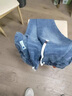 衣然呈品松緊腰牛仔褲男春秋新款簡(jiǎn)約寬松潮流修身小腳彈力休閑九分褲子男 淺藍色 L【建議110-130斤】 曬單實(shí)拍圖